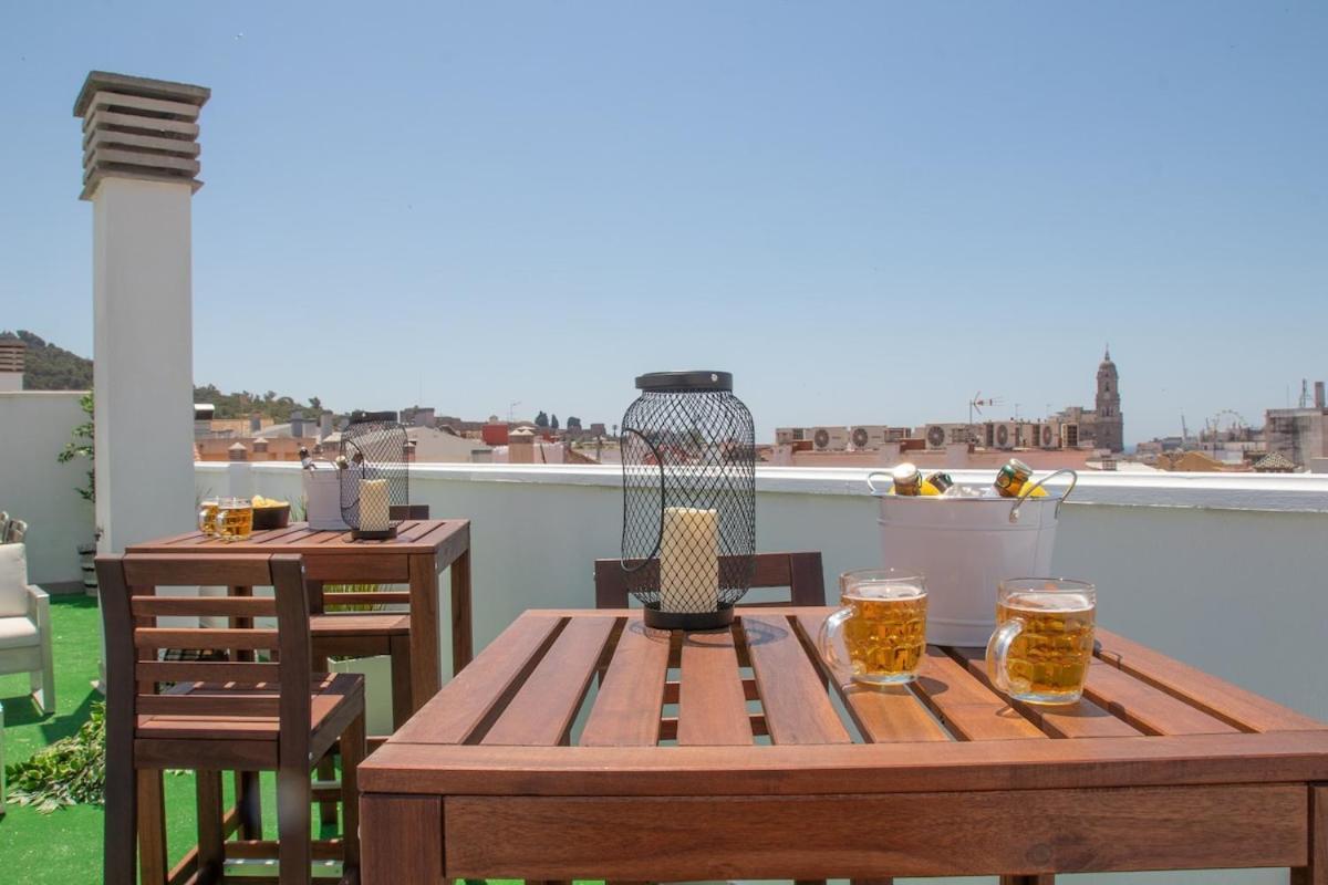 C56 - Studio With Amazing Terrace In The Centre Malaga Bagian luar foto